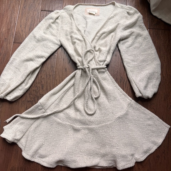 By Anthropologie Diana Knit Mini Wrap Dress - Size S - Picture 2 of 4